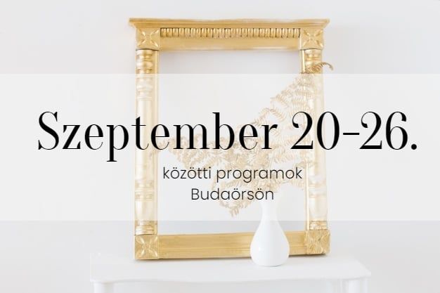 Szeptember 20-26. közötti programok