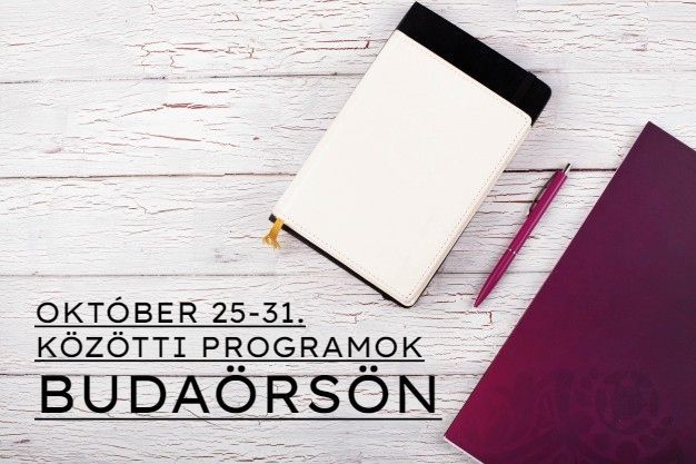 Október 25-31. közötti programok Budaörsön