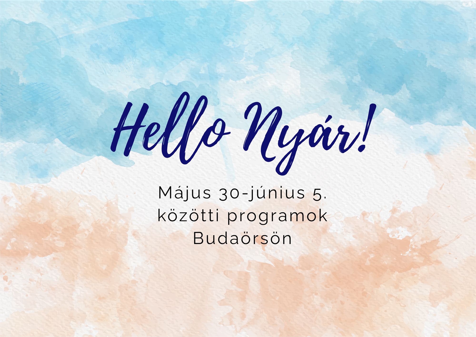 Május 30-június 5. közötti programok Budaörsön